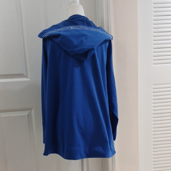 Blue Hooded Jacket with Silver Studs - Picture 6 of 8